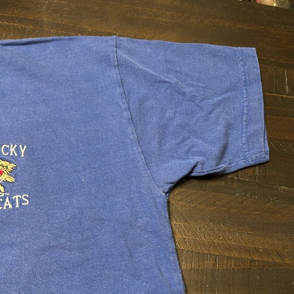 Castaways UK Kentucky Wildcats Blue Henley Shirt Men Adult short sleeve - Picture 9 of 14